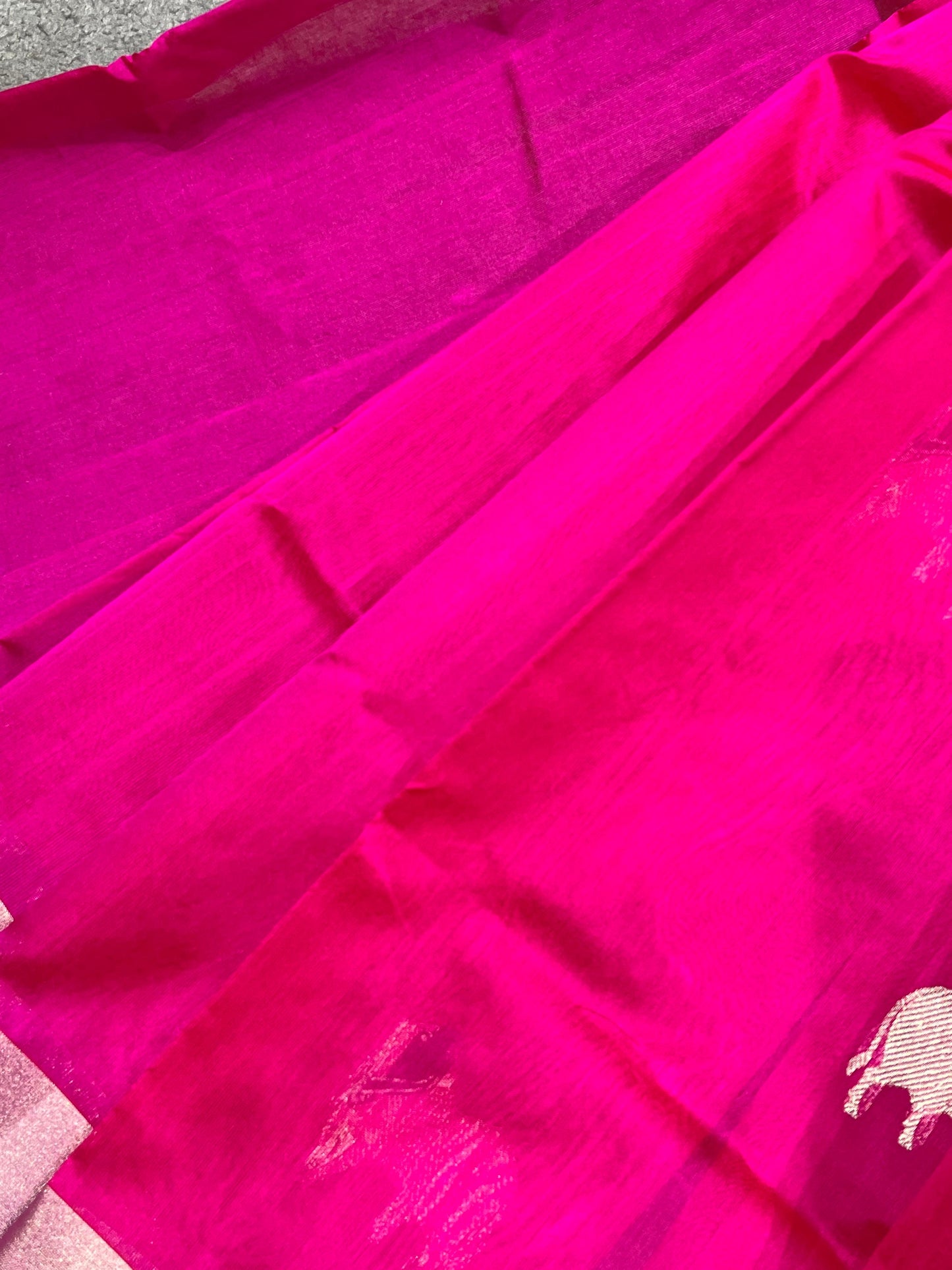 PINK SILK PURE HANDLOOM CHANDERI SAREE