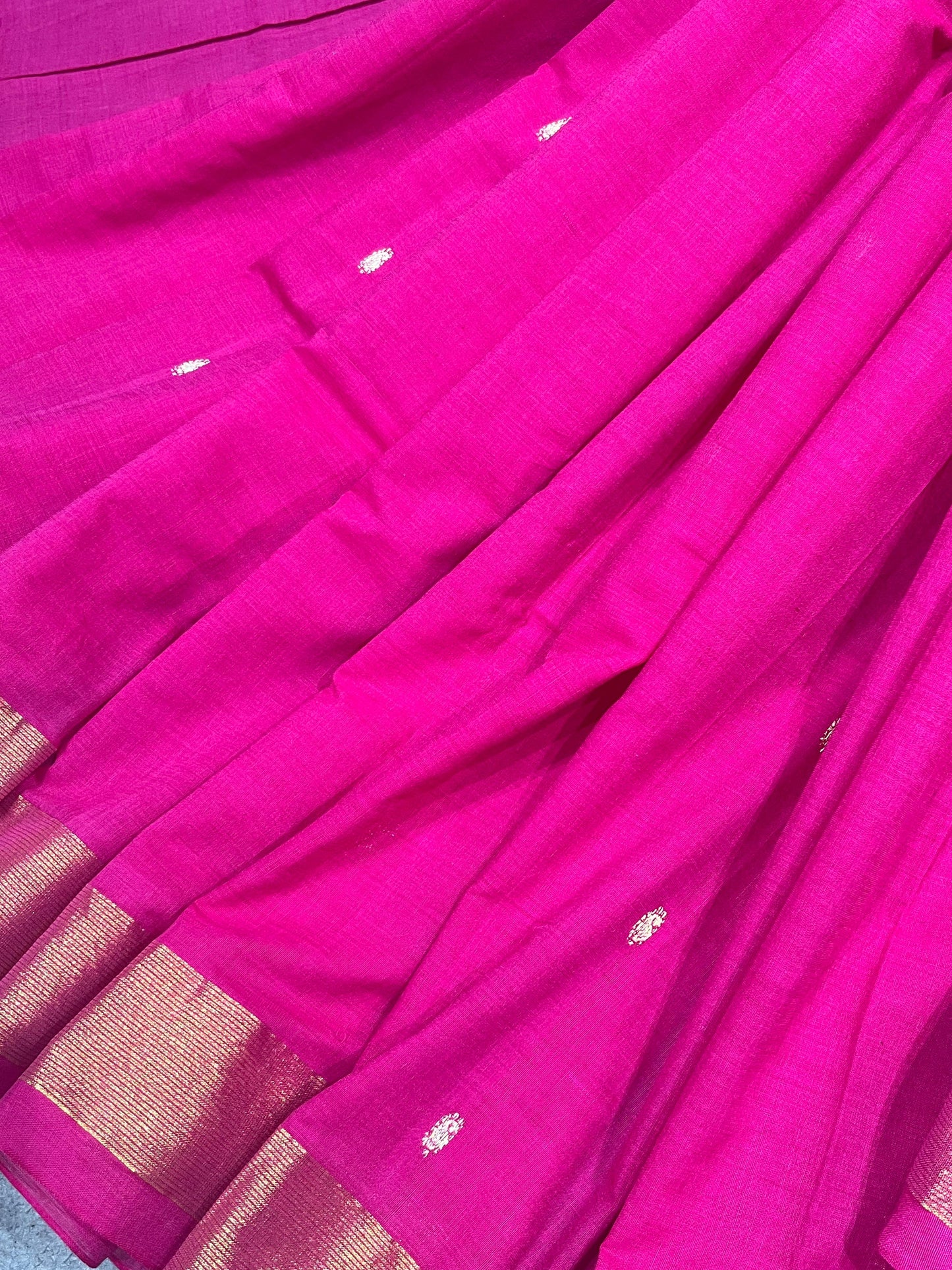 PINK COTTON PURE HANDLOOM PAITHANI SAREE