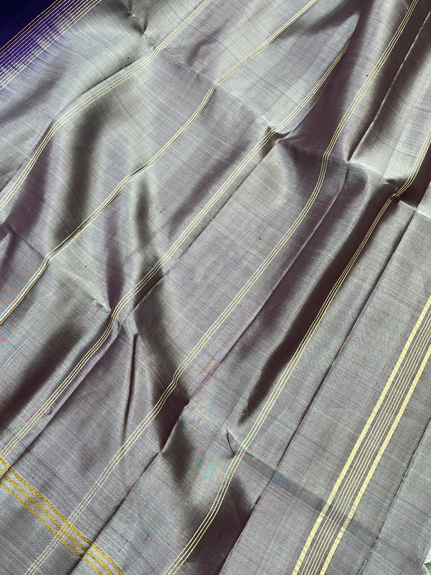 ROYAL BLUE SILK PURE HANDLOOM KANJIVARAM SAREE