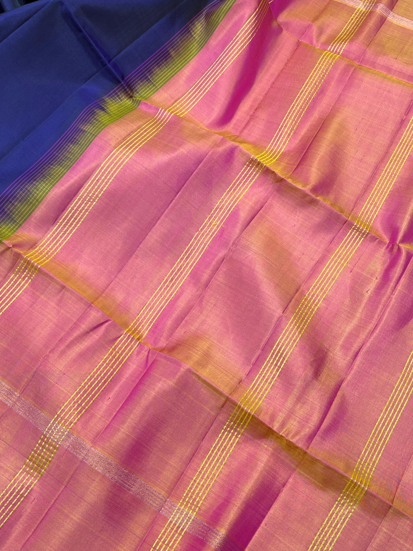 ROYAL BLUE SILK PURE HANDLOOM KANJIVARAM SAREE
