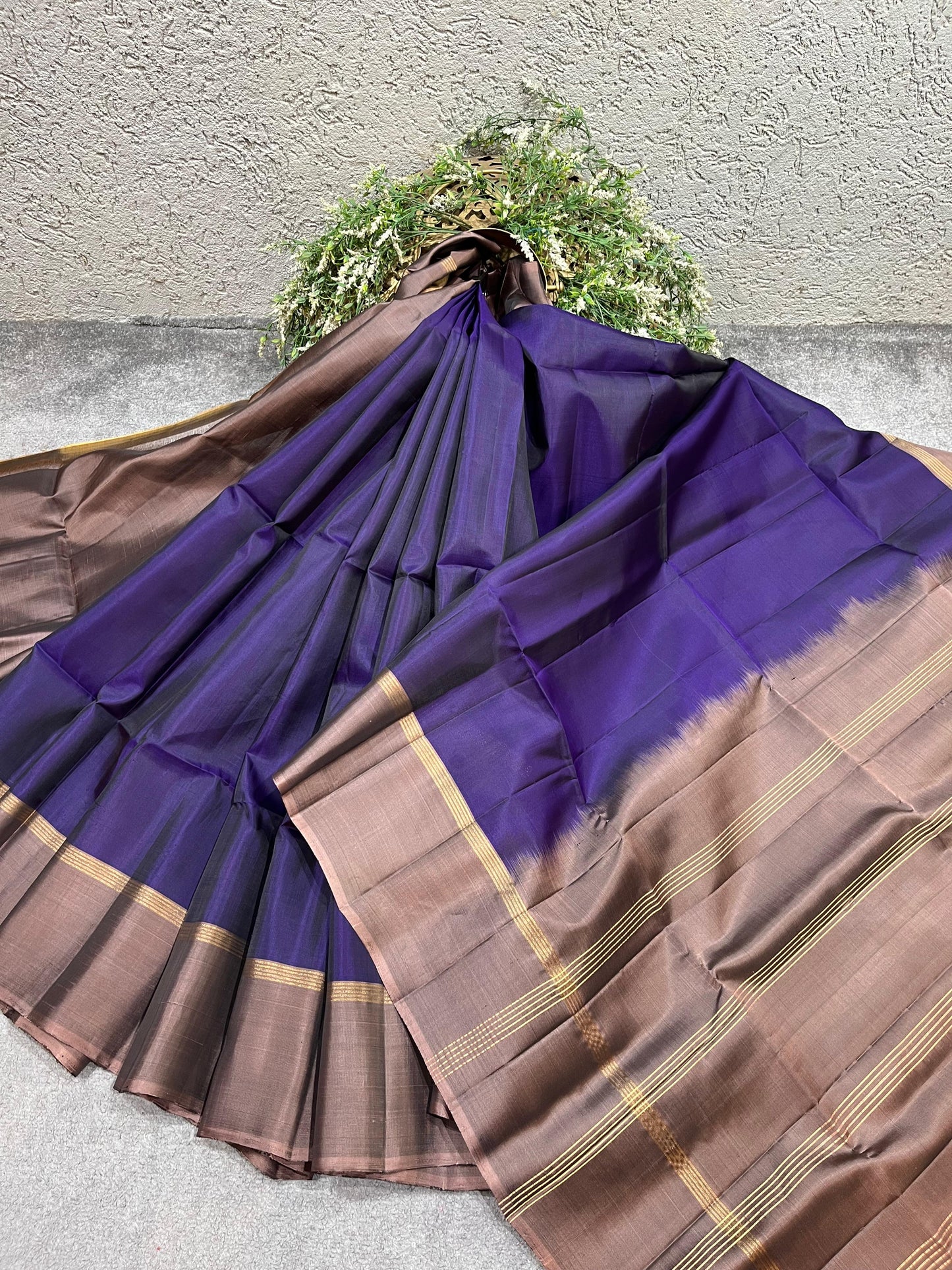 ROYAL BLUE SILK PURE HANDLOOM KANJIVARAM SAREE