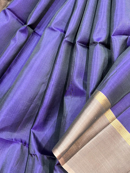 ROYAL BLUE SILK PURE HANDLOOM KANJIVARAM SAREE