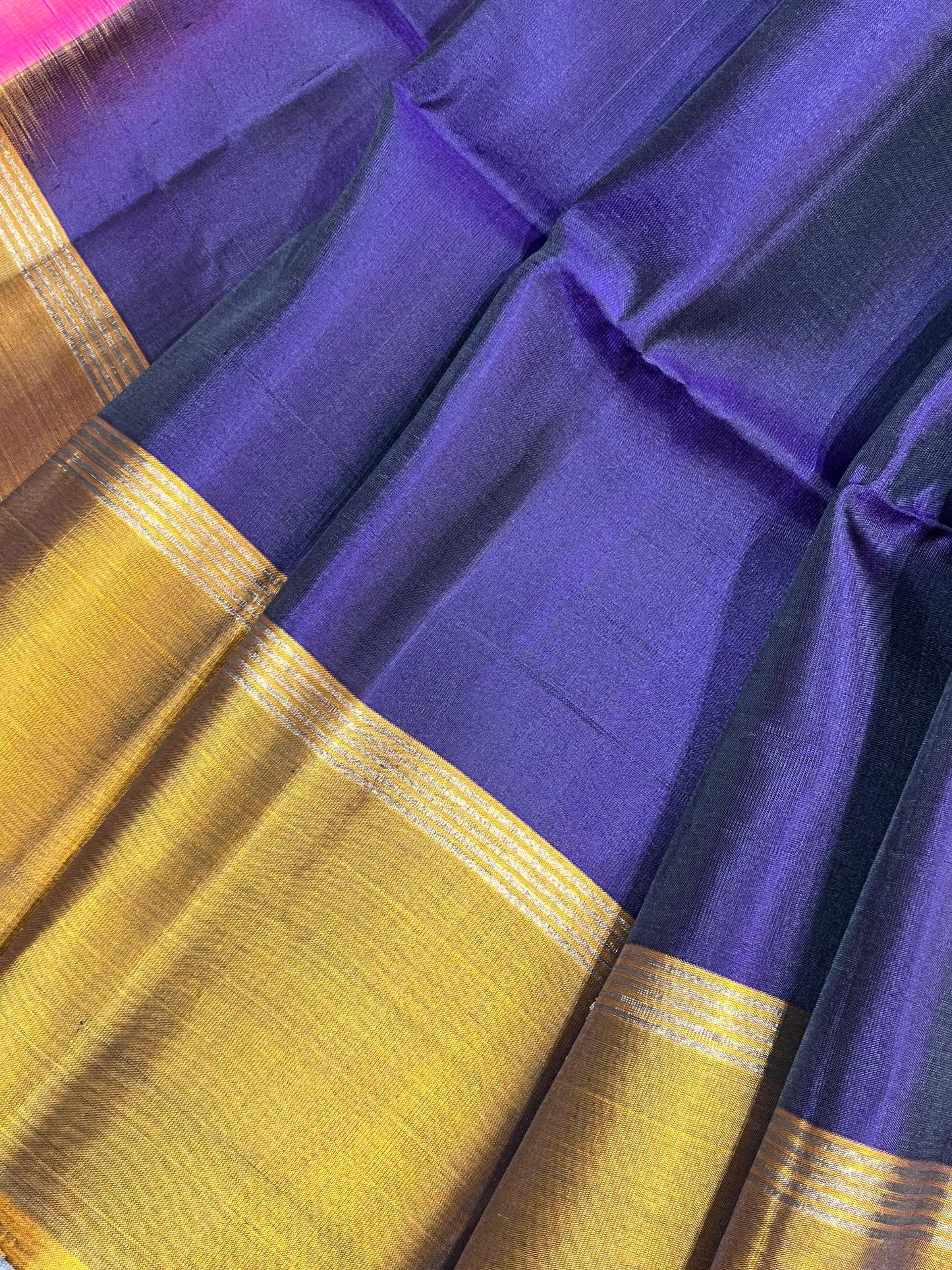 PURPLE SILK PURE HANDLOOM KANJIVARAM SAREE