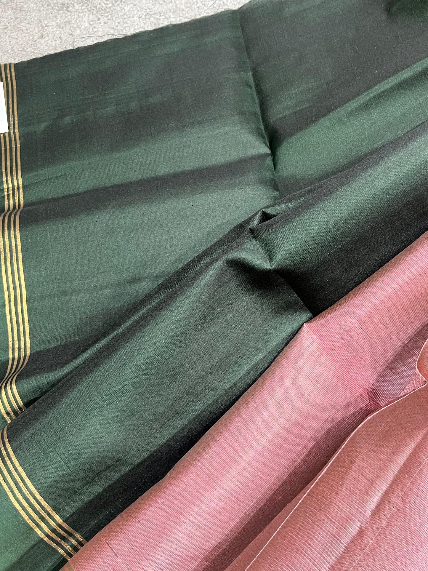 DUSTY PINK SILK PURE HANDLOOM KANJIVARAM SAREE