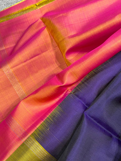 ROYAL BLUE SILK PURE HANDLOOM KANJIVARAM SAREE