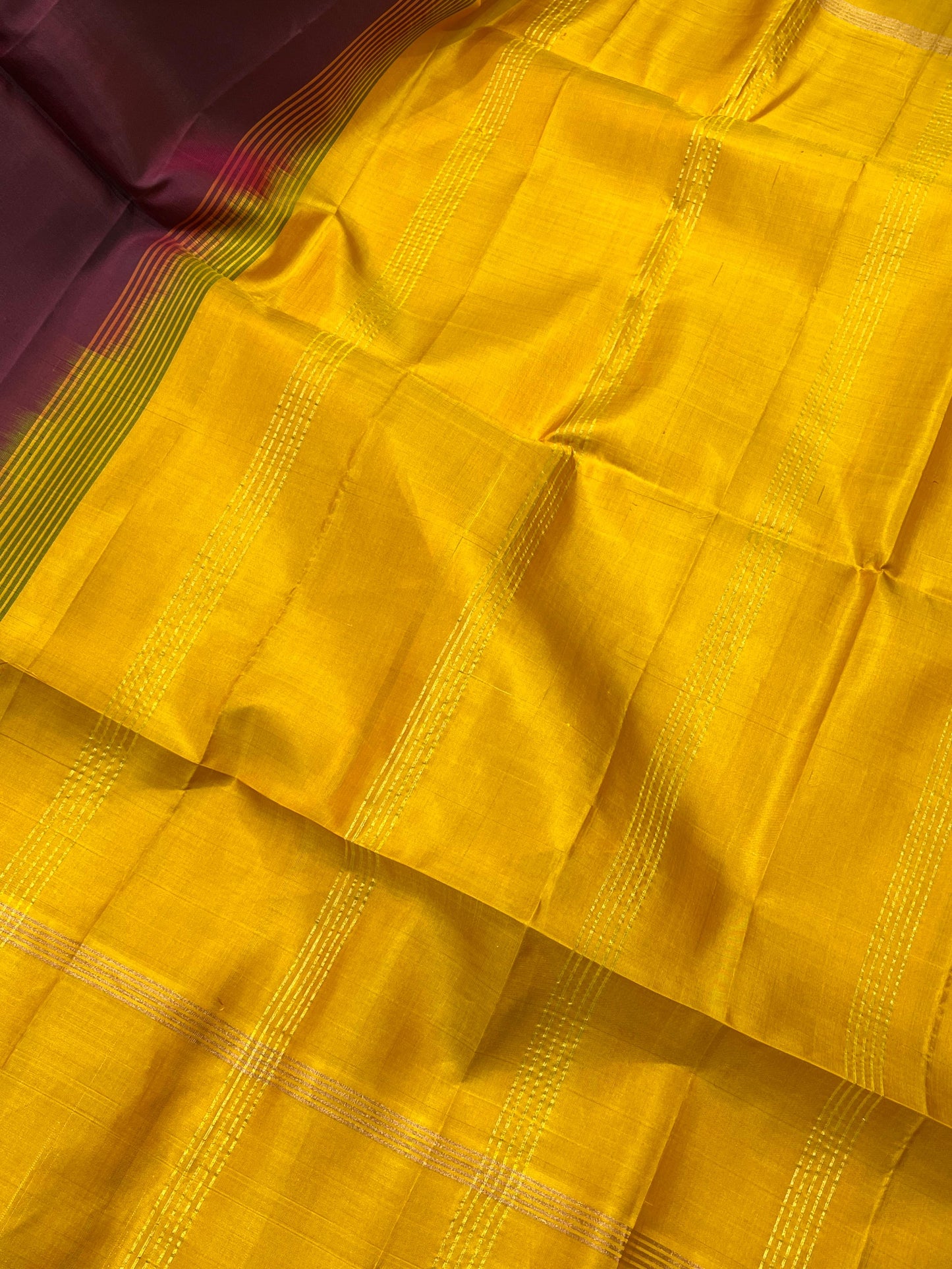 WINE MAROON SILK PURE HANDLOOM KANJIVARAM SAREE