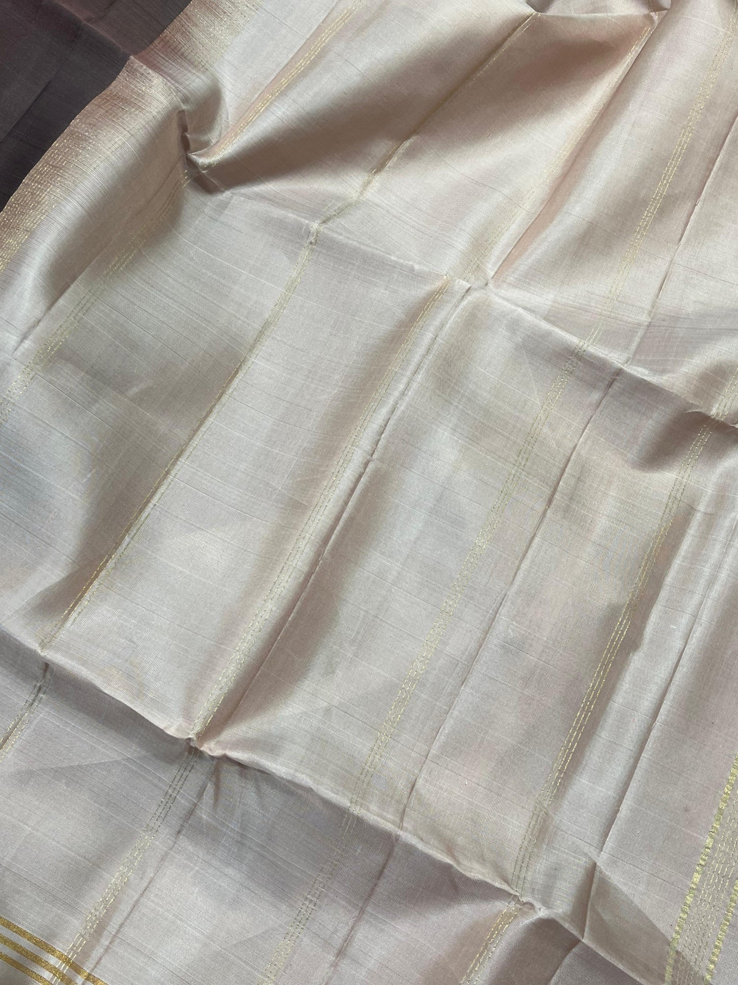 SAGE GREY SILK PURE HANDLOOM KANJIVARAM SAREE