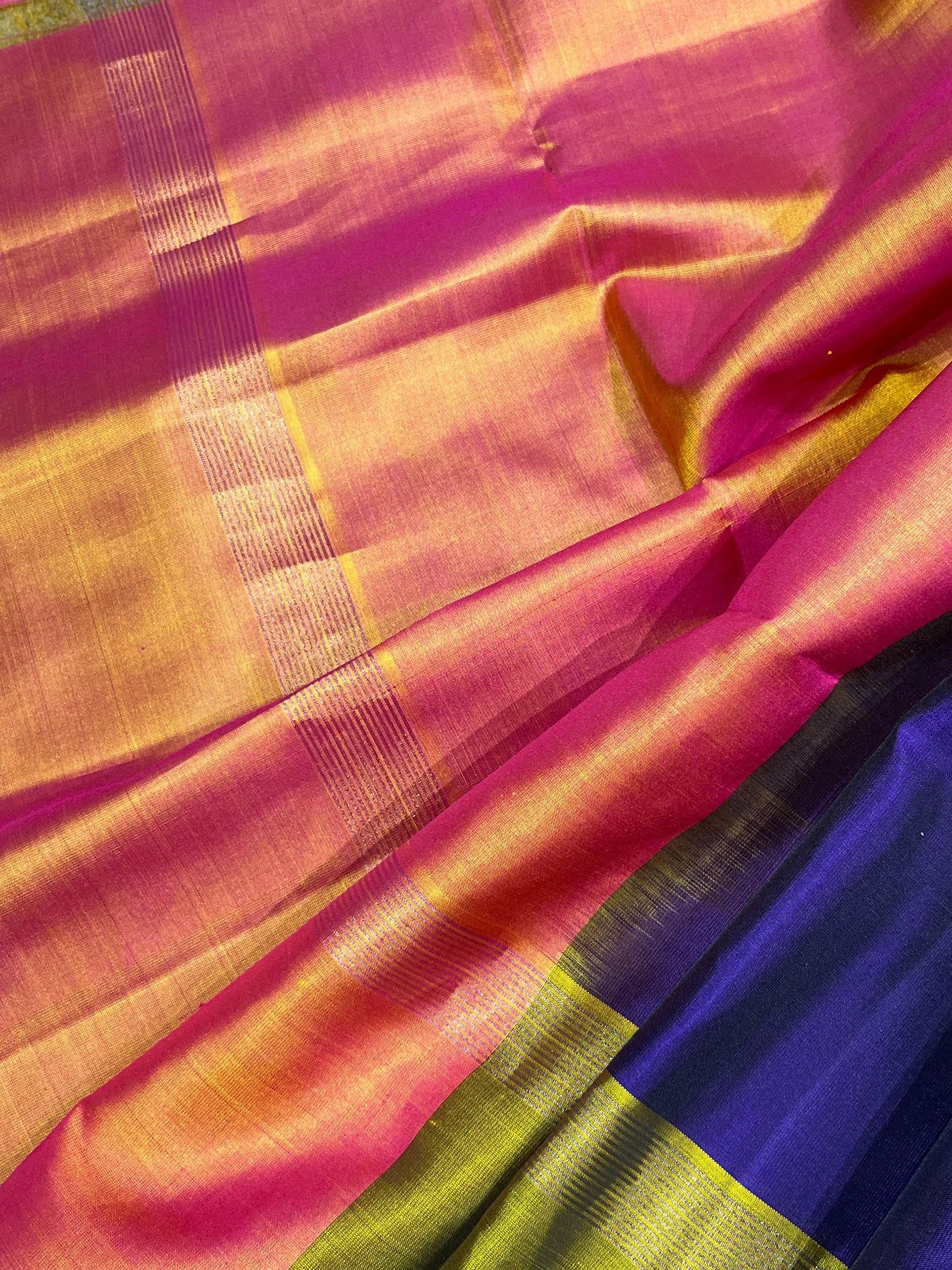ROYAL BLUE SILK PURE HANDLOOM KANJIVARAM SAREE