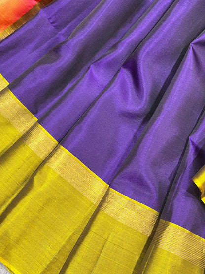 ROYAL BLUE SILK PURE HANDLOOM KANJIVARAM SAREE