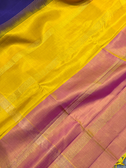 ROYAL BLUE SILK PURE HANDLOOM KANJIVARAM SAREE
