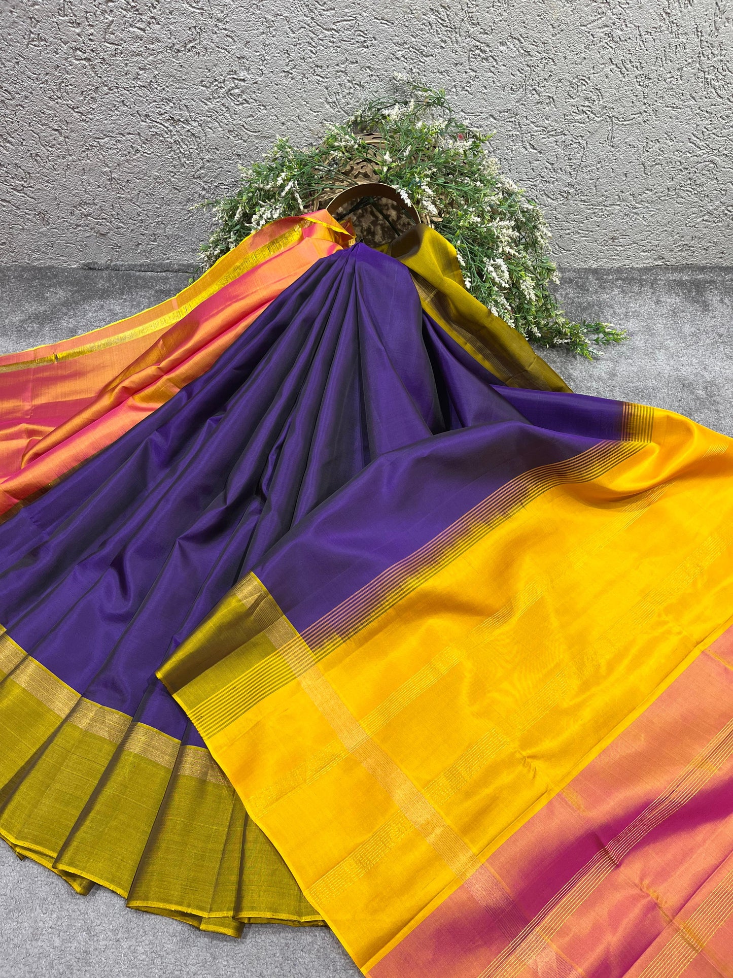 ROYAL BLUE SILK PURE HANDLOOM KANJIVARAM SAREE