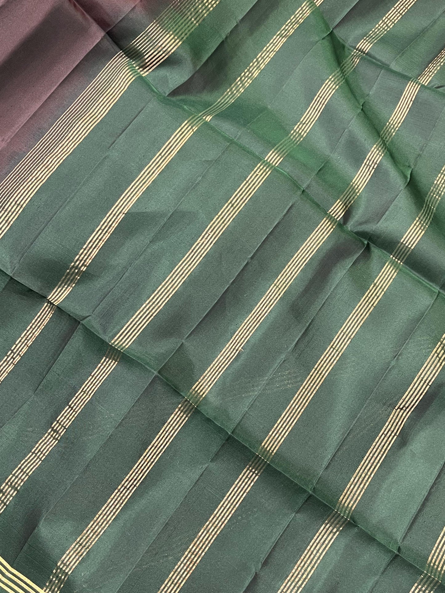 MAUVE BROWN SILK PURE HANDLOOM KANJIVARAM SAREE