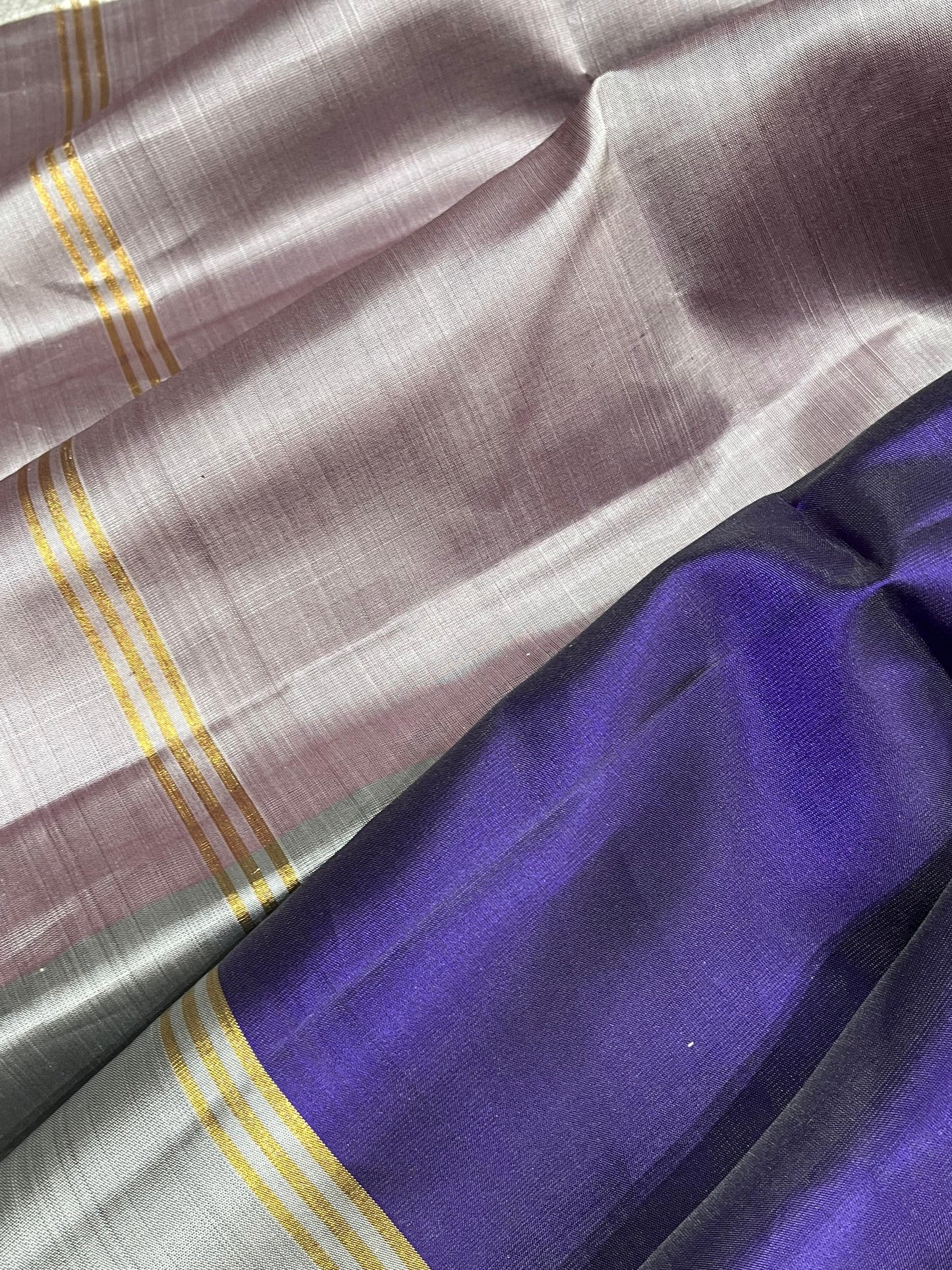 ROYAL BLUE SILK PURE HANDLOOM KANJIVARAM SAREE