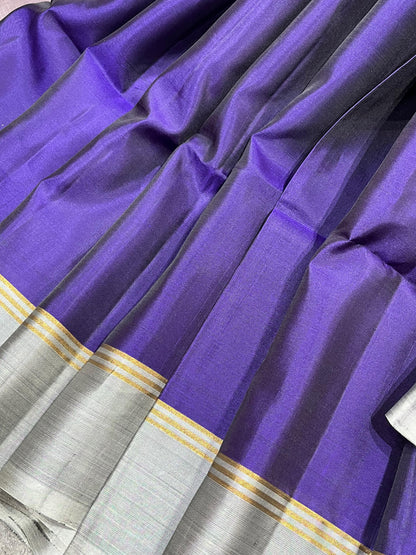 ROYAL BLUE SILK PURE HANDLOOM KANJIVARAM SAREE