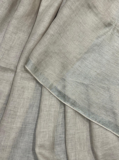CAPPUCCINO PURE HANDLOOM LINEN SAREE