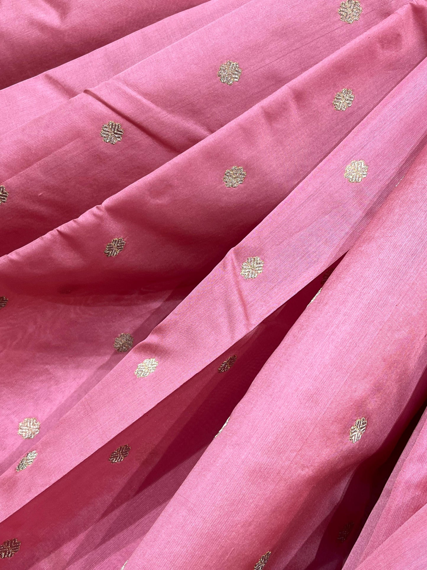 PINK SILK DO RUKHI PURE HANDLOOM CHANDERI SAREE