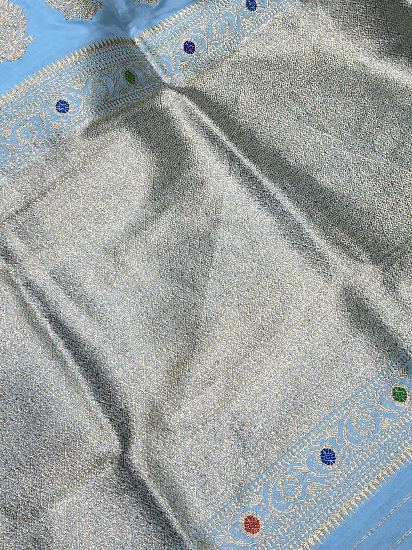 LIGHT PISTA GREEN SILK PURE HANDLOOM PAITHANI SAREE