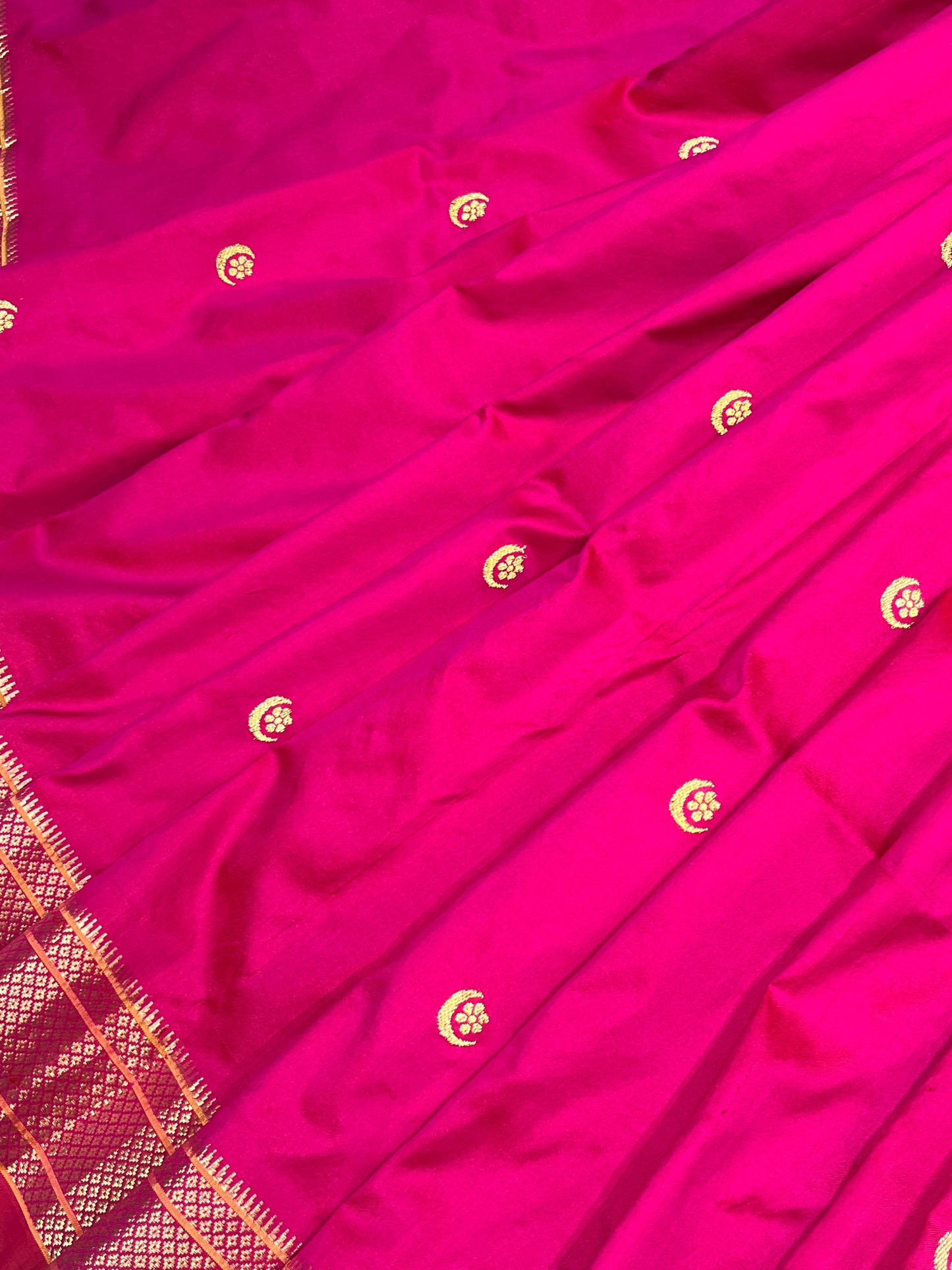 PINK SILK PURE HANDLOOM PAITHANI SAREE