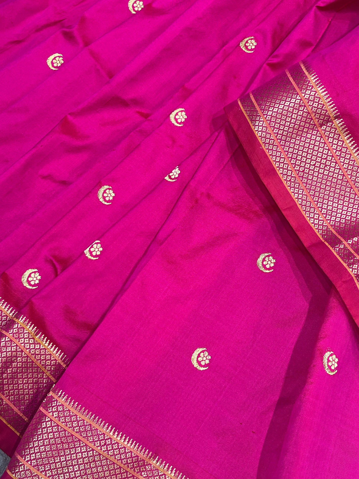 PINK SILK PURE HANDLOOM PAITHANI SAREE