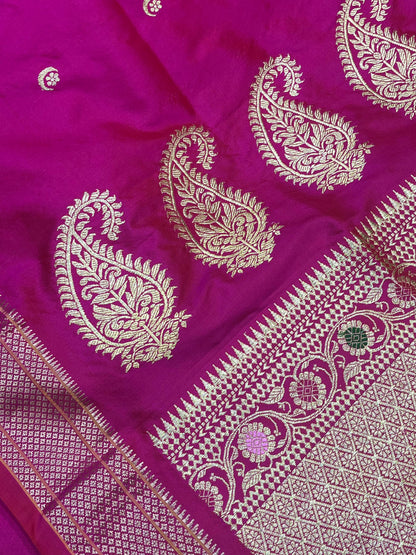 PINK SILK PURE HANDLOOM PAITHANI SAREE