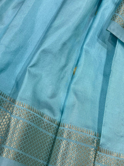 BLUE SILK PURE HANDLOOM PAITHANI SAREE