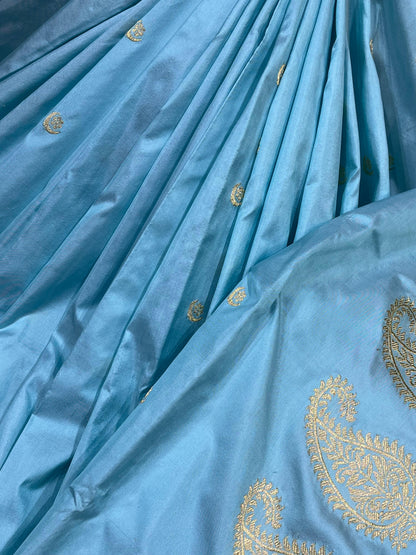 BLUE SILK PURE HANDLOOM PAITHANI SAREE