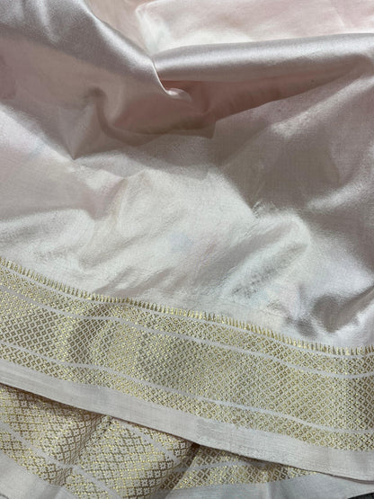POWDER PINK SILK PURE HANDLOOM PAITHANI SAREE