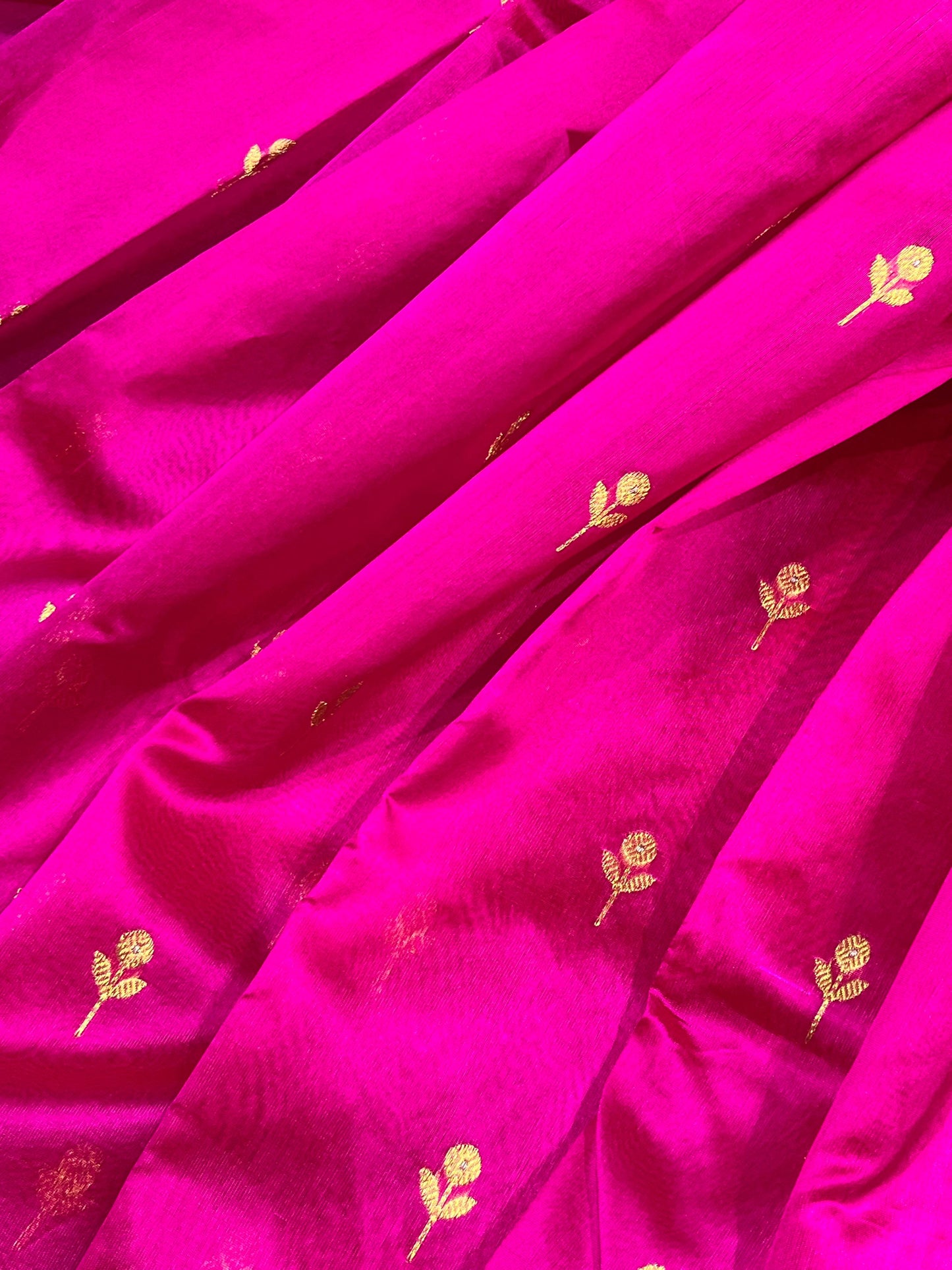 PINK SILK PURE HANDLOOM CHANDERI SAREE