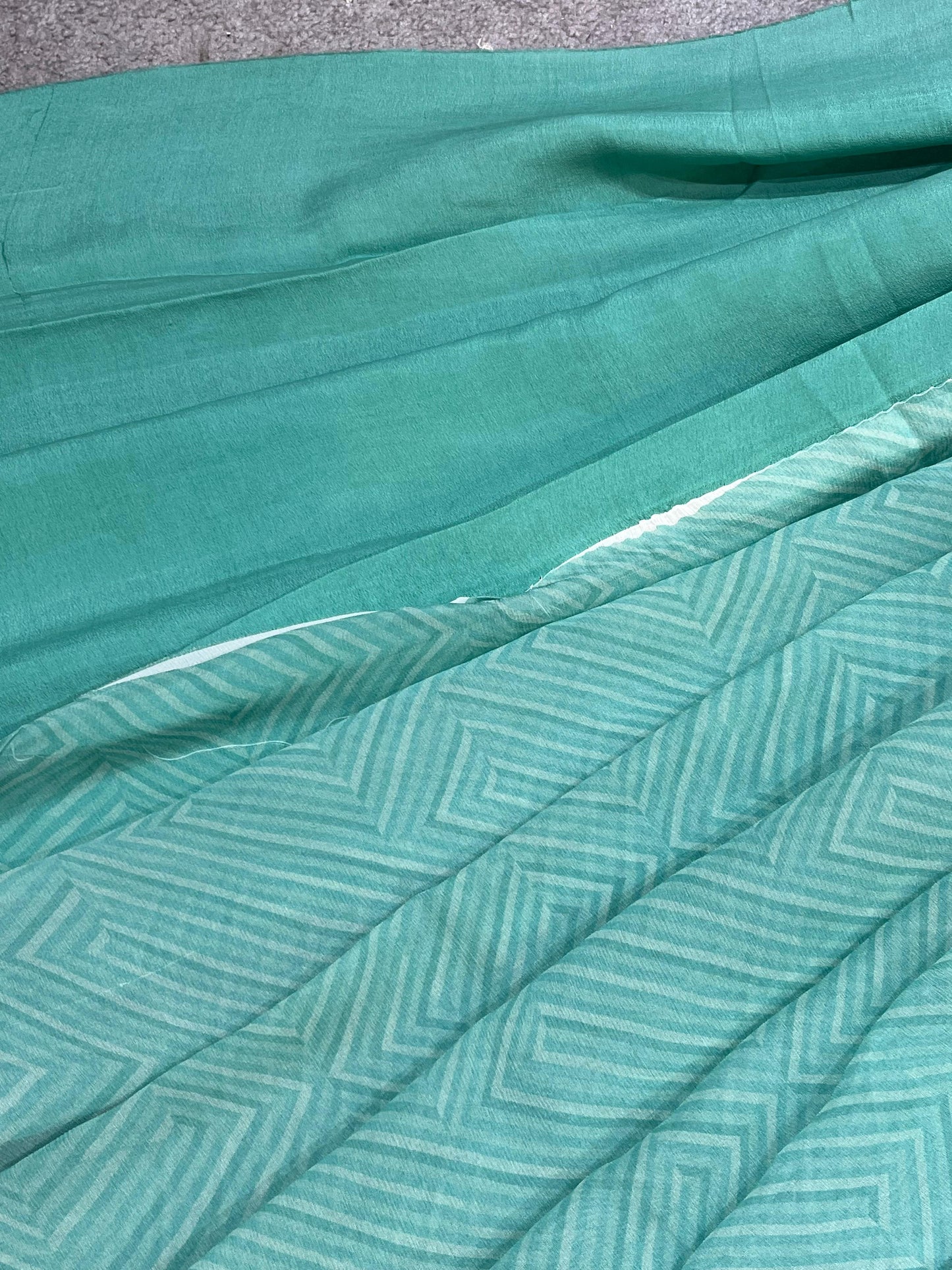 BLUE PURE HANDLOOM CHIFFON SAREE
