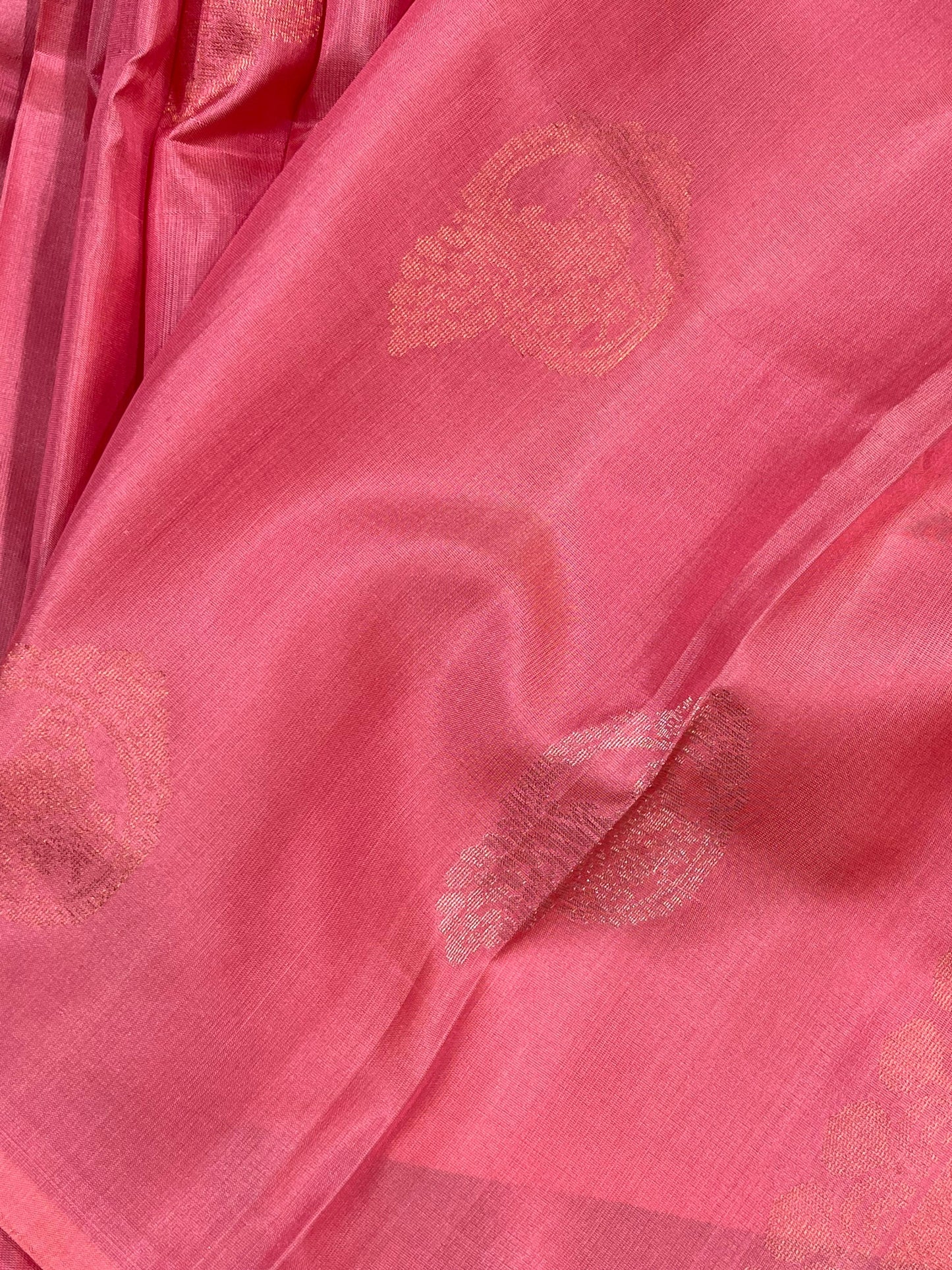 PINK PURE HANDLOOM SOFT SILK SAREE