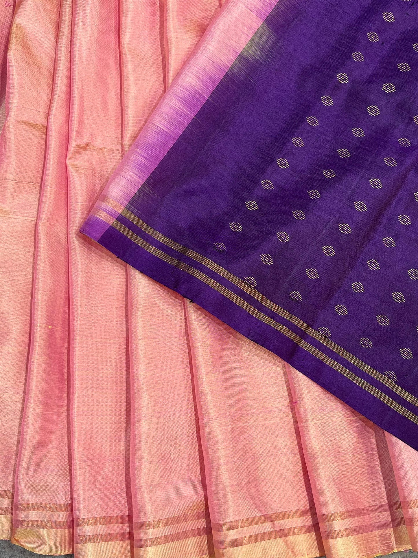 PINK PURE HANDLOOM SOFT SILK SAREE