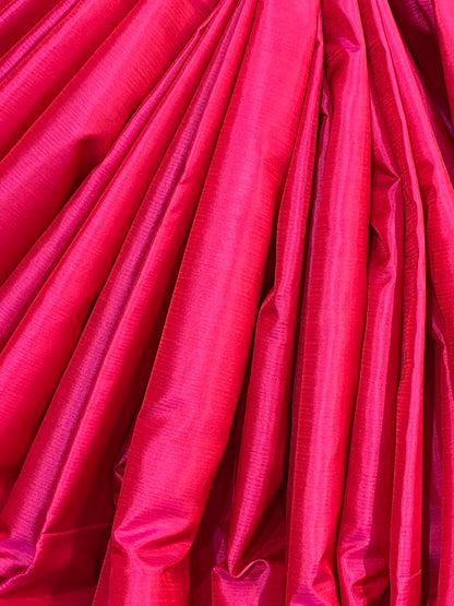 PINK PURE HANDLOOM SOFT SILK SAREE