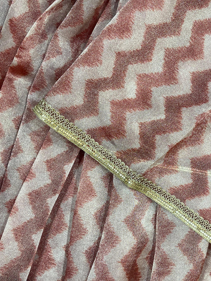 RED TISSUE PURE HANDLOOM EMBROIDERY SAREE