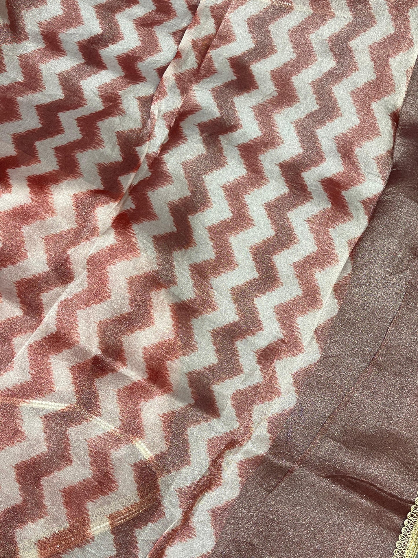 RED TISSUE PURE HANDLOOM EMBROIDERY SAREE