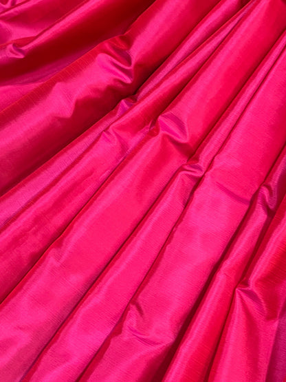 PINK PURE HANDLOOM SOFT SILK SAREE