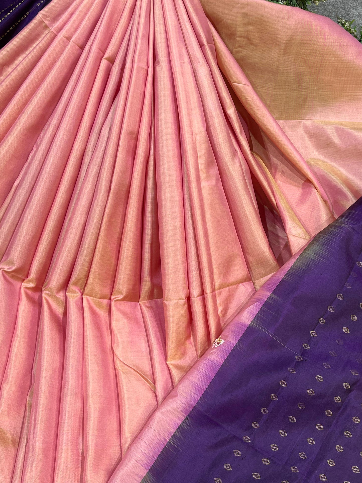 PINK PURE HANDLOOM SOFT SILK SAREE