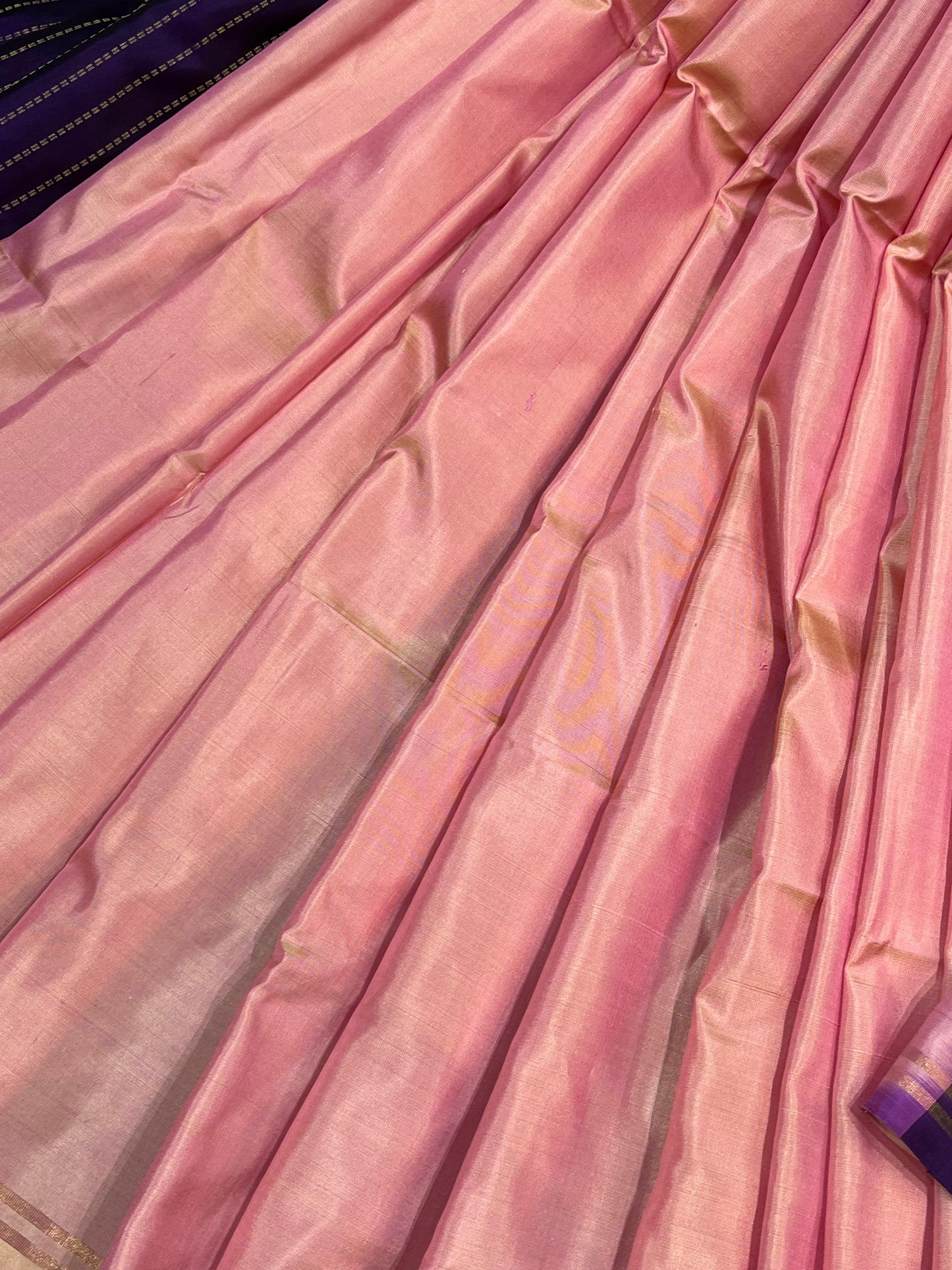 PINK PURE HANDLOOM SOFT SILK SAREE