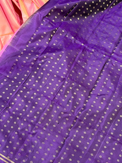 PINK PURE HANDLOOM SOFT SILK SAREE