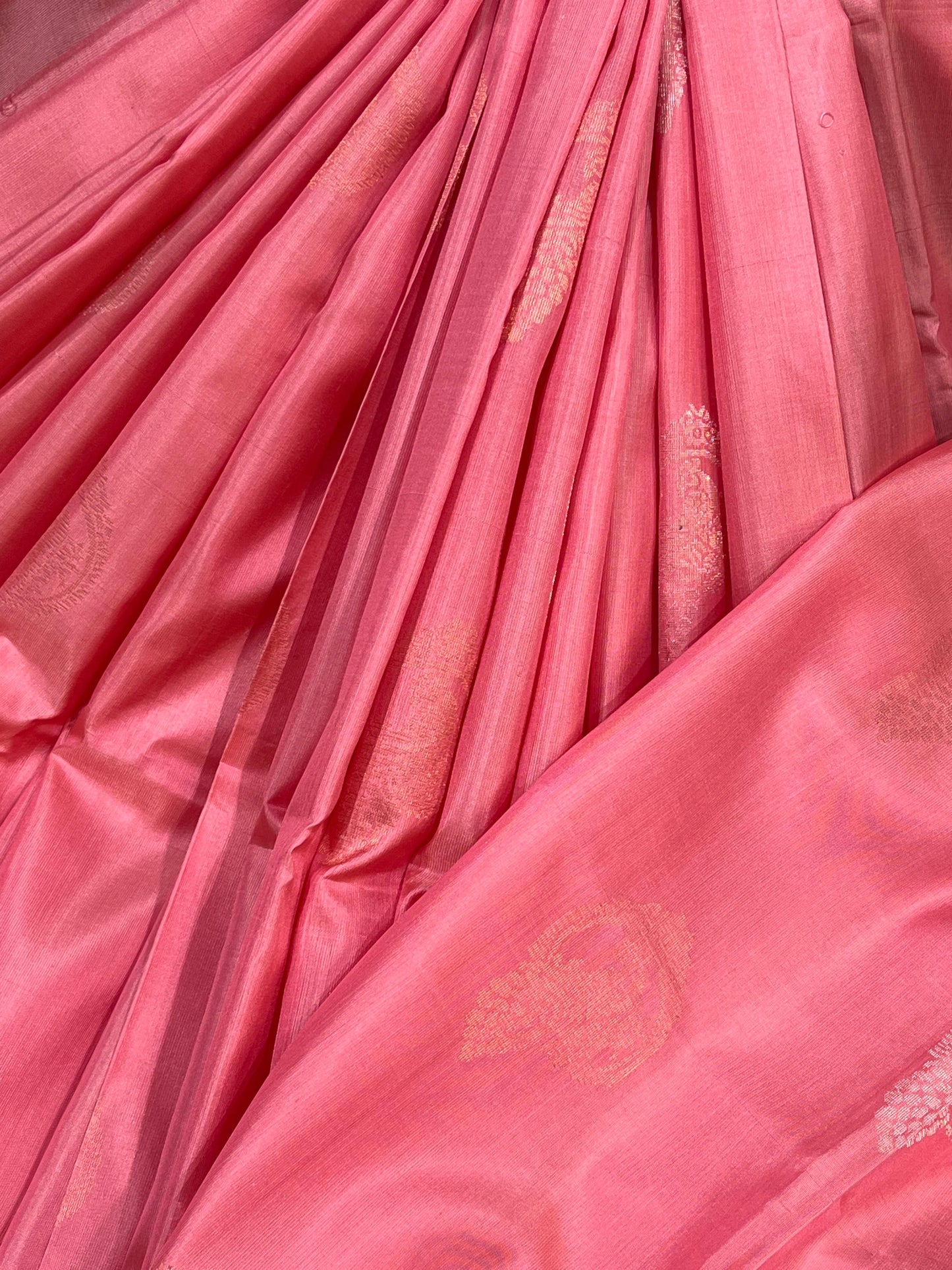 PINK PURE HANDLOOM SOFT SILK SAREE