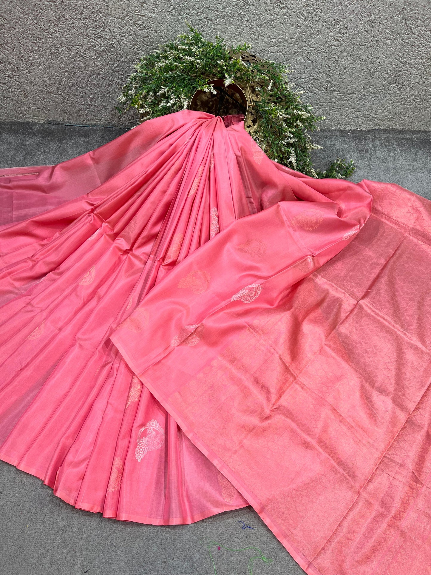 PINK PURE HANDLOOM SOFT SILK SAREE