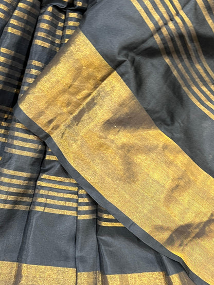 BLACK PURE HANDLOOM UPADDA SAREE