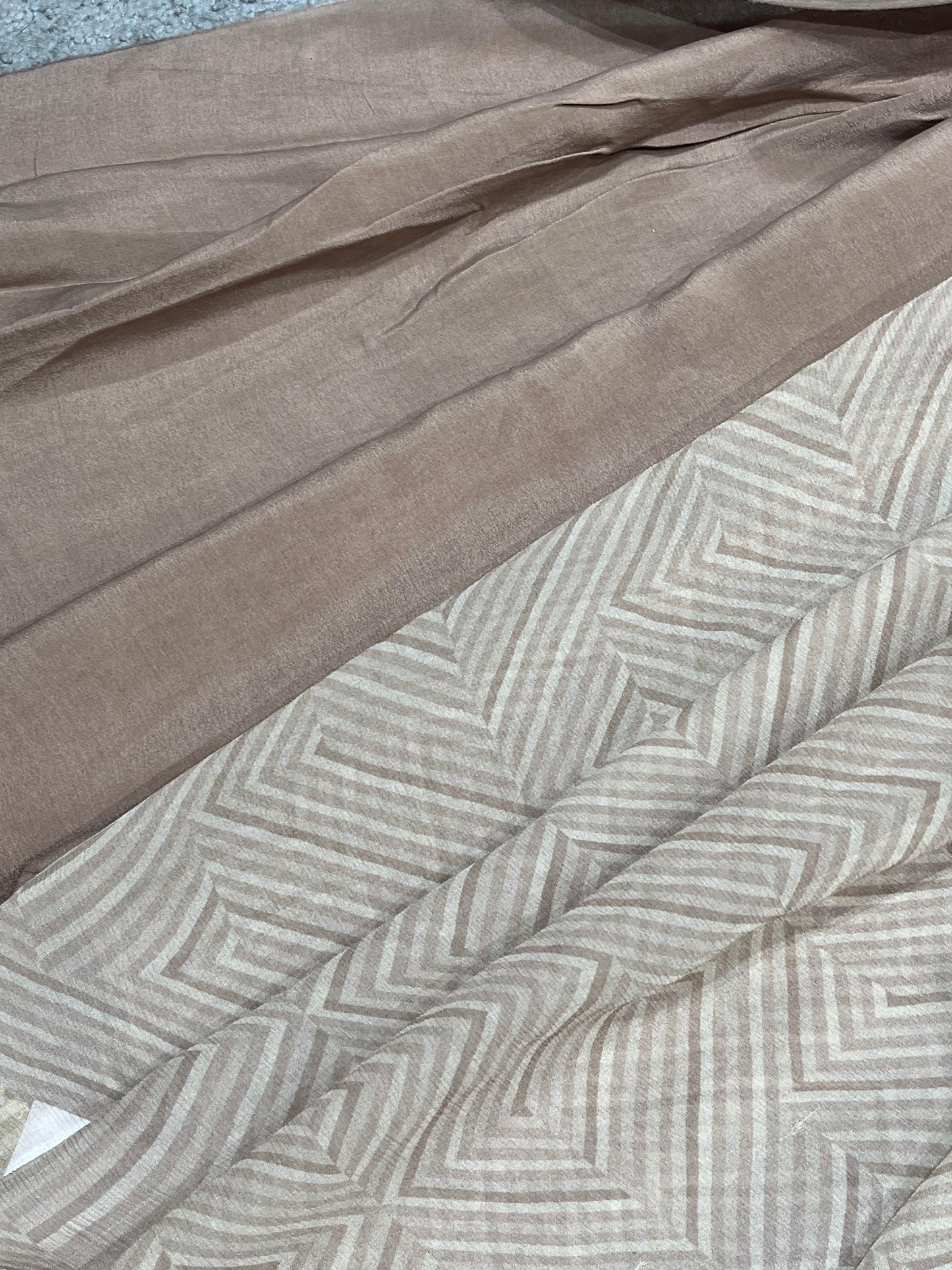 GREY PURE HANDLOOM CHIFFON SAREE