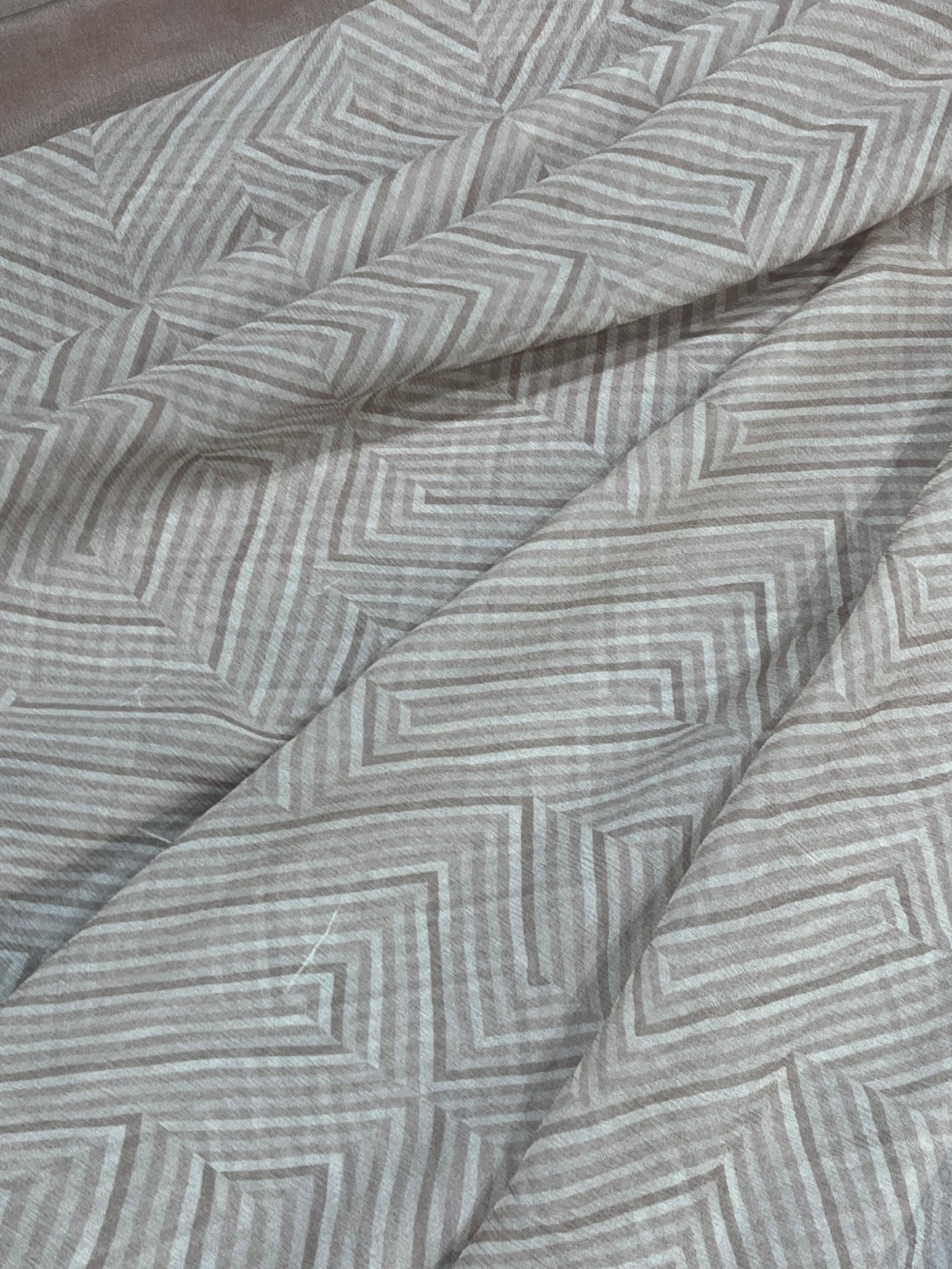 GREY PURE HANDLOOM CHIFFON SAREE