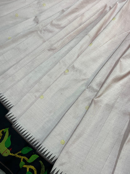 PASTEL PINK SILK PURE HANDLOOM PAITHANI SAREE