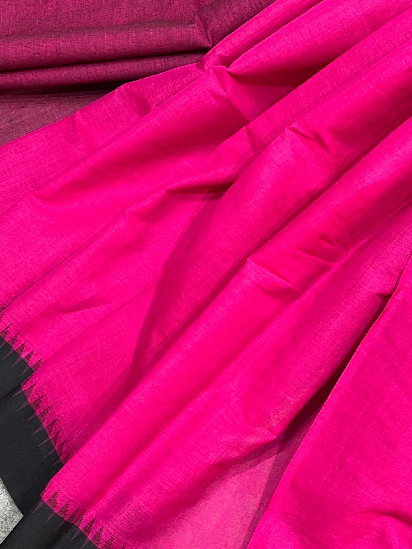 PINK PURE HANDLOOM PONDRU KHADI SAREE