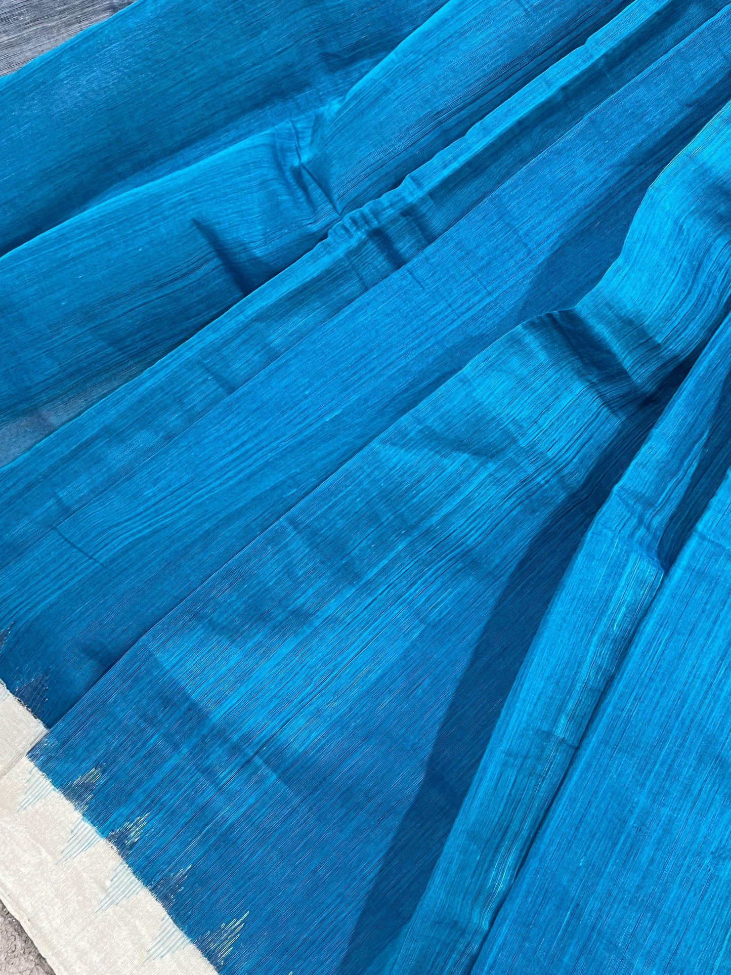 BLUE PURE HANDLOOM PONDRU KHADI SAREE
