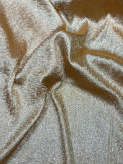 MAGENTA AND PEACH ORANGE PURE HANDLOOM MOONGA BANARASI SAREE