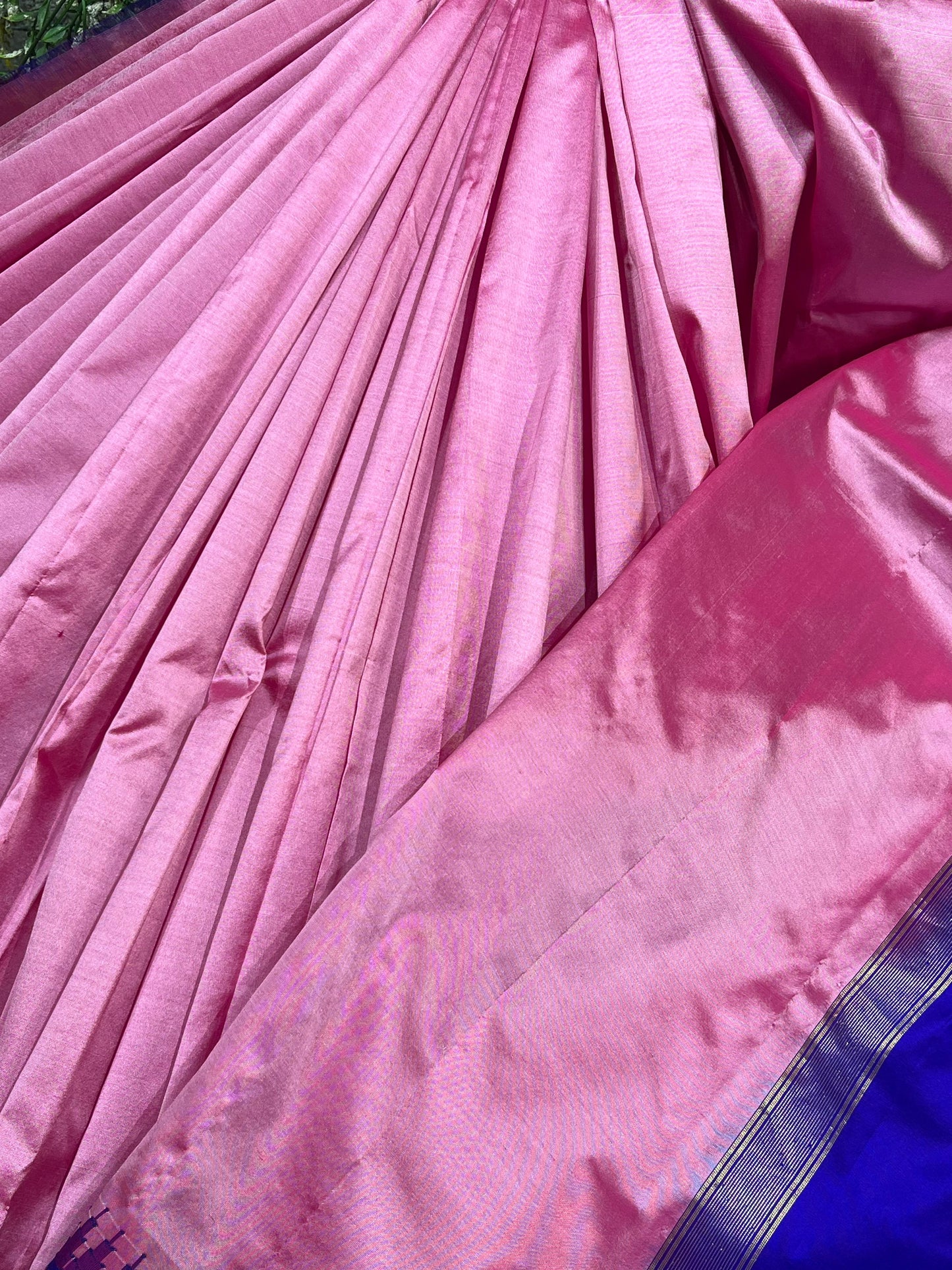 PINK SILK PURE HANDLOOM IRKAL SAREE