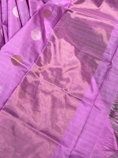 PINK SILK PURE HANDLOOM UPPADA JAMDANI SAREE