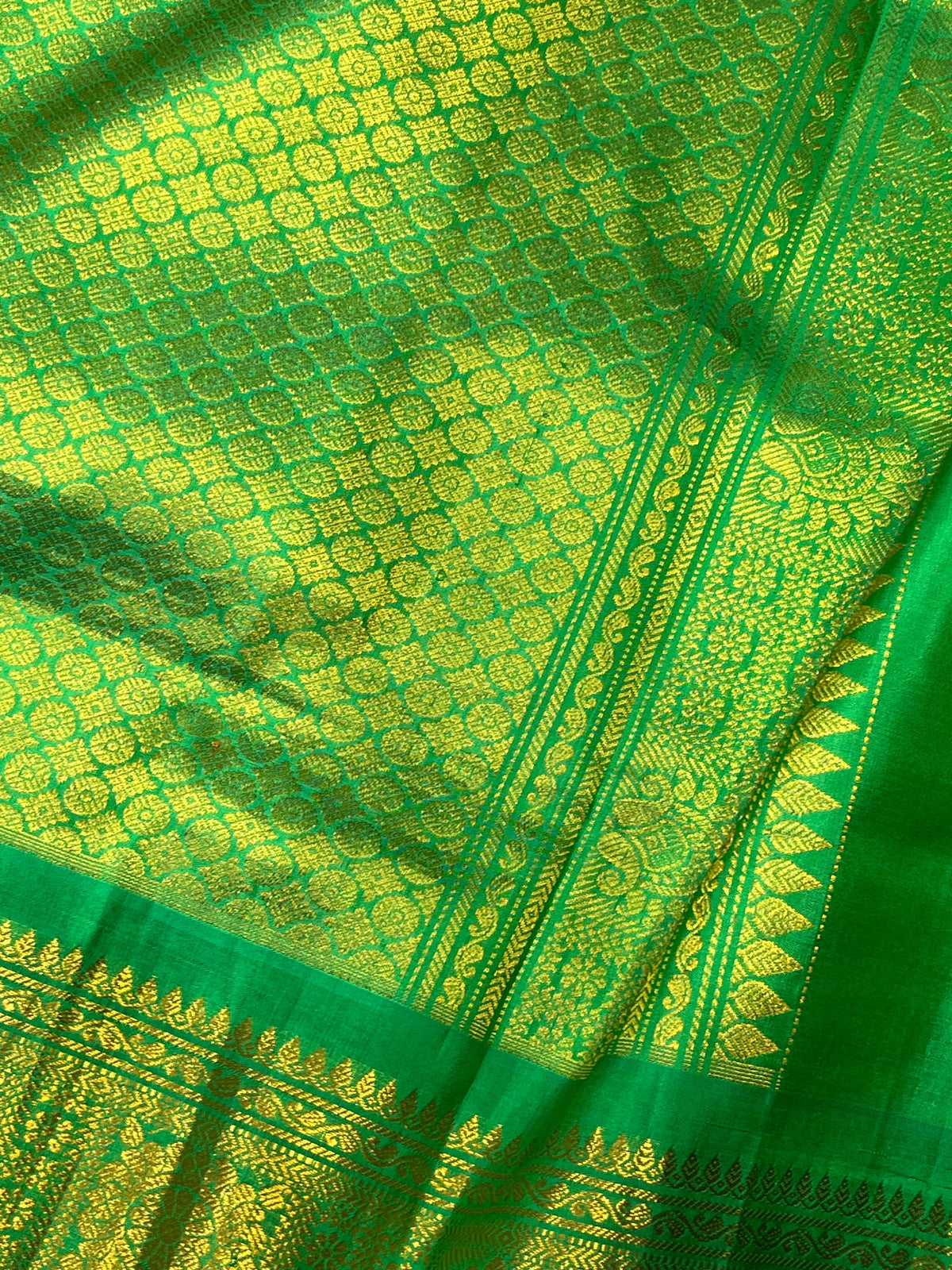ROYAL BLUE SILK PURE HANDLOOM GADWAL SAREE